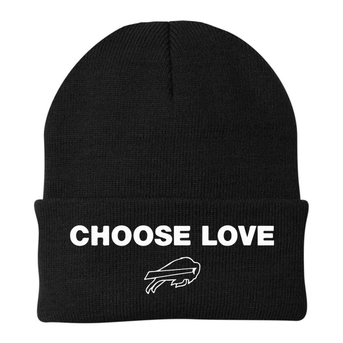 Choose Love Buffalo Knit Cap Winter Beanie