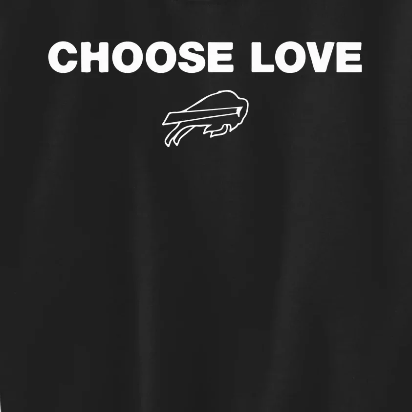 Choose Love Buffalo Kids Sweatshirt