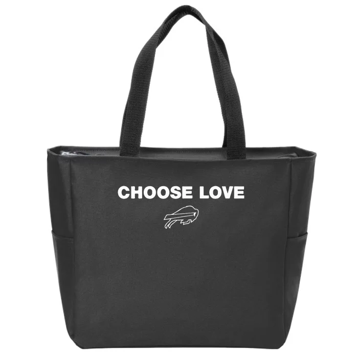 Choose Love Buffalo Zip Tote Bag