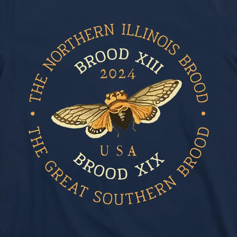 Cicada Lover Brood Xix & Xiii Emergence Summer 2024 T-Shirt