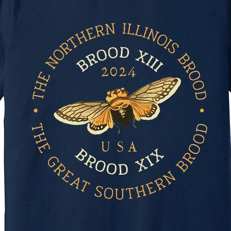 Cicada Lover Brood Xix & Xiii Emergence Summer 2024 Premium T-Shirt