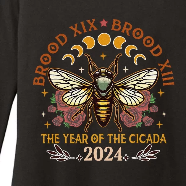 Cicada Lover Brood Xix Brood Xiii Year Of The Cicada 2024 Womens CVC Long Sleeve Shirt