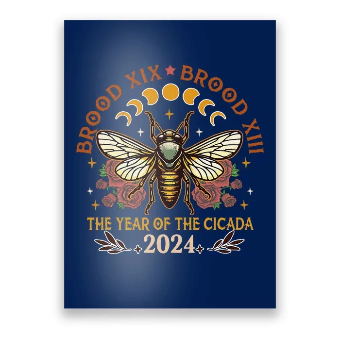 Cicada Lover Brood Xix Brood Xiii Year Of The Cicada 2024 Poster