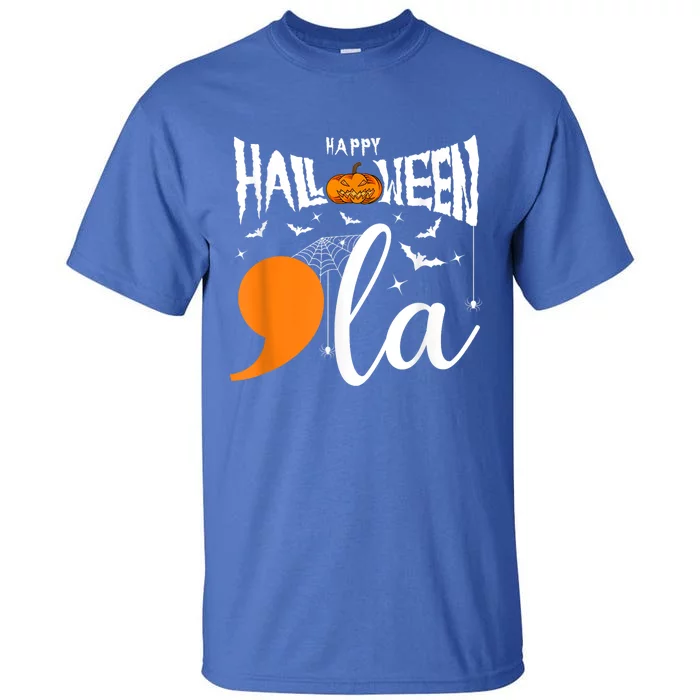 Comma La Boo Ghost Kamala Harris Halloween 2024 Tall T-Shirt