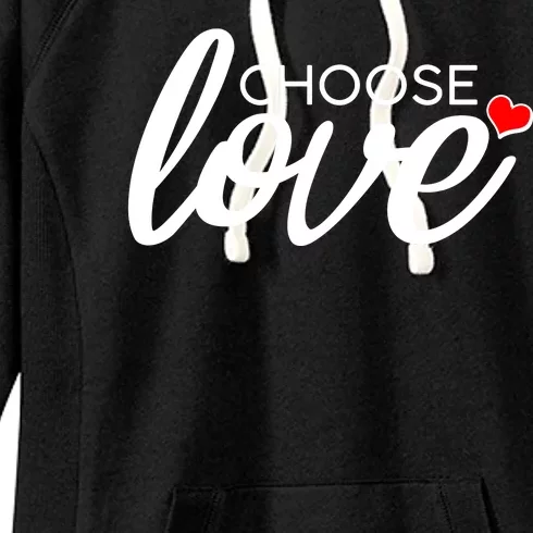 Choose Love Be Kind Women's Fleece Hoodie