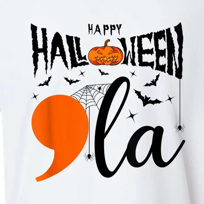 Comma La Boo Ghost Kamala Harris Halloween 2024 Sueded Cloud Jersey T-Shirt