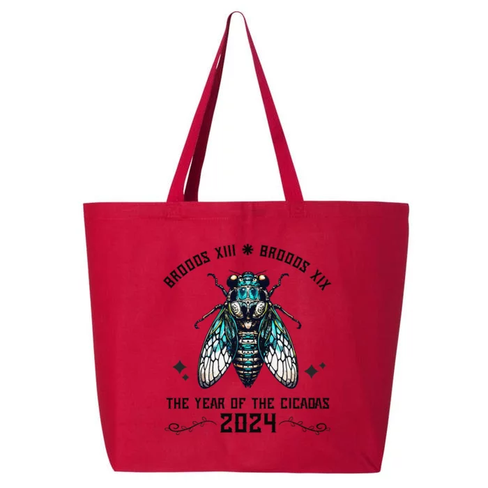 Cicada Lover Brood Xix Brood Xiii Year Of The Cicada 2024 25L Jumbo Tote