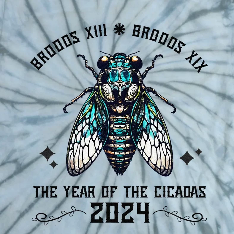 Cicada Lover Brood Xix Brood Xiii Year Of The Cicada 2024 Tie-Dye T-Shirt