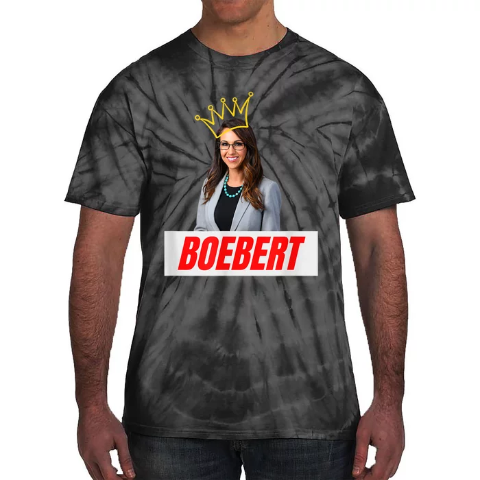 Congress Lauren Boebert With Crown Letter Box Name Tie-Dye T-Shirt