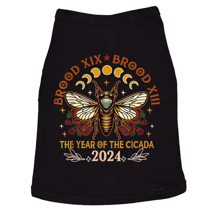 Cicada Lover Brood Xix Brood Xiii Year Of The Cicada 2024 Doggie Tank