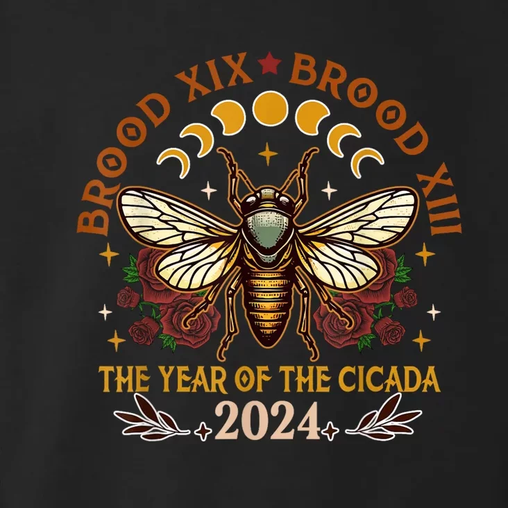 Cicada Lover Brood Xix Brood Xiii Year Of The Cicada 2024 Toddler Hoodie