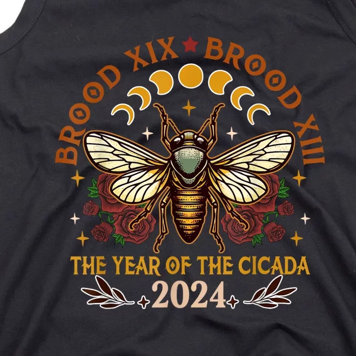 Cicada Lover Brood Xix Brood Xiii Year Of The Cicada 2024 Tank Top