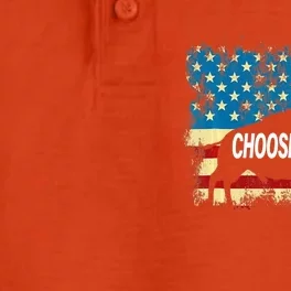 Choose Love Bills Buffalo Choose Love America Flag Dry Zone Grid Performance Polo