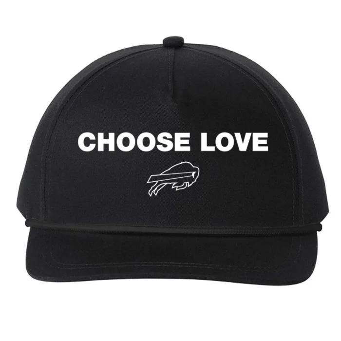 Choose Love Buffalo Snapback Five-Panel Rope Hat