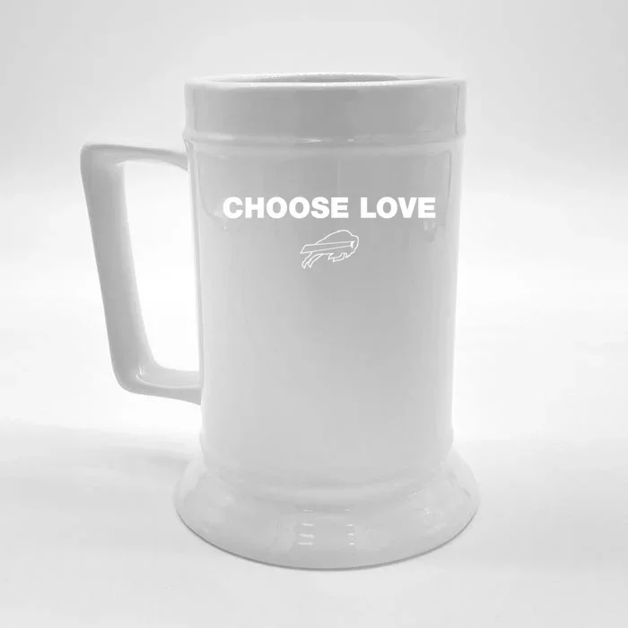 Choose Love Buffalo Front & Back Beer Stein