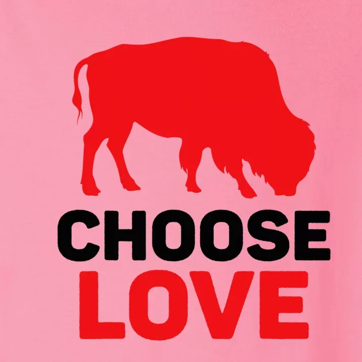 Choose Love Buffalo Choose Love Bills Toddler Long Sleeve Shirt