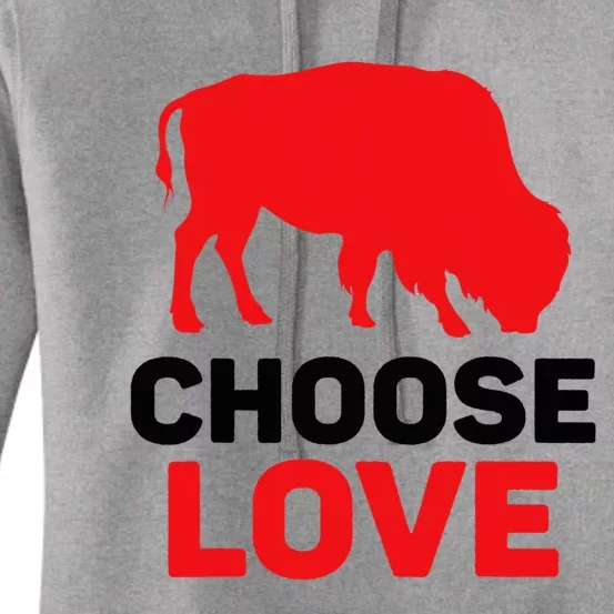 Choose Love Buffalo Choose Love Bills Women's Pullover Hoodie