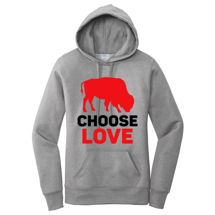 Choose Love Buffalo Choose Love Bills Women's Pullover Hoodie