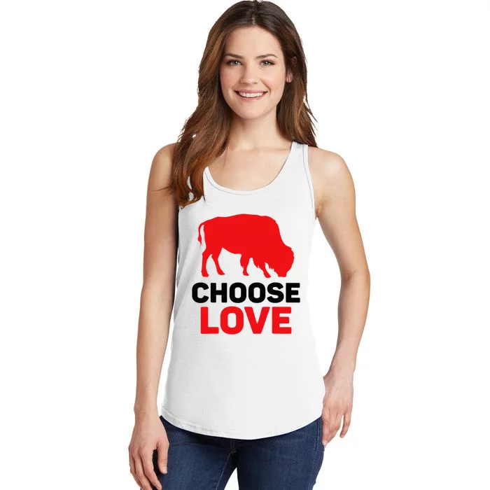 Choose Love Buffalo Choose Love Bills Ladies Essential Tank