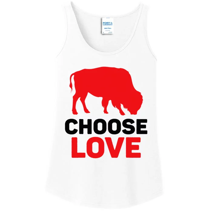 Choose Love Buffalo Choose Love Bills Ladies Essential Tank