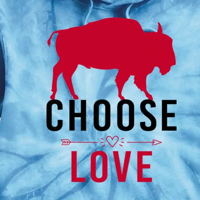 Choose Love Buffalo Buffalo Bills Choose Love Tie Dye Hoodie