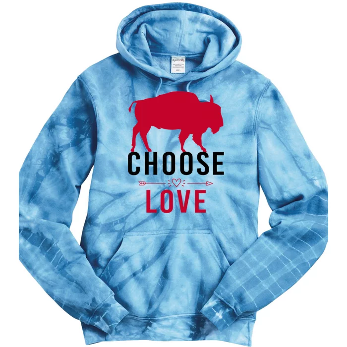 Choose Love Buffalo Buffalo Bills Choose Love Tie Dye Hoodie