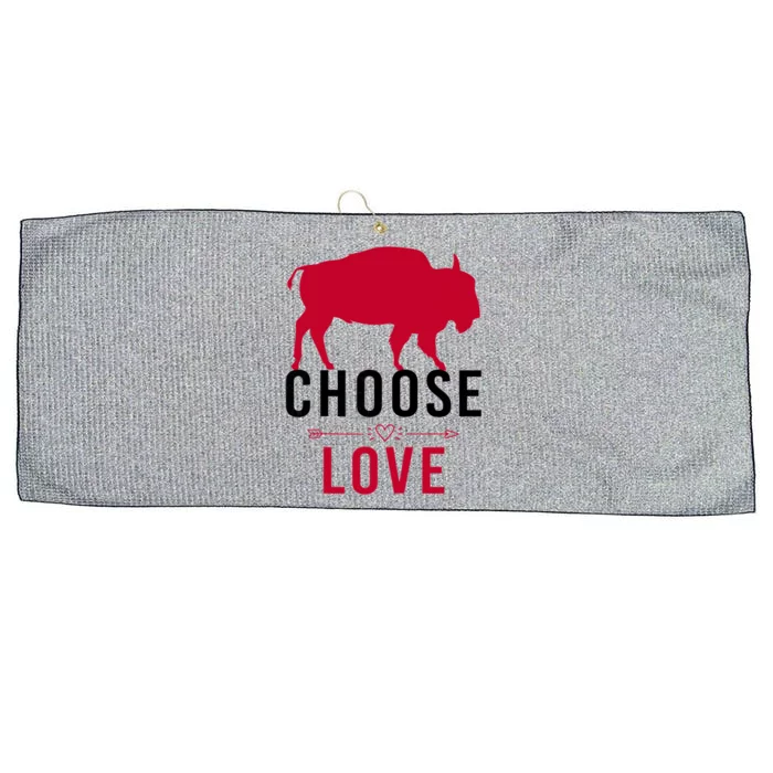 Choose Love Buffalo Buffalo Bills Choose Love Large Microfiber Waffle Golf Towel