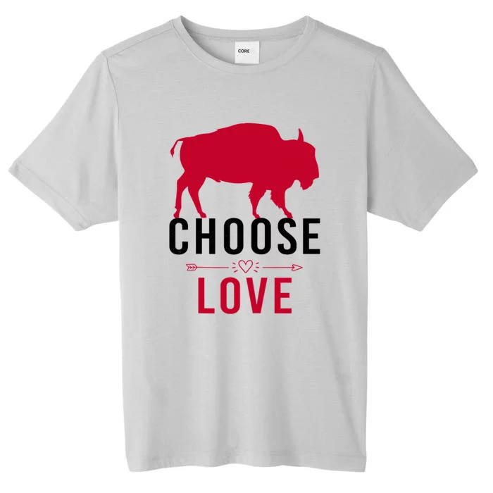 Choose Love Buffalo Buffalo Bills Choose Love ChromaSoft Performance T-Shirt