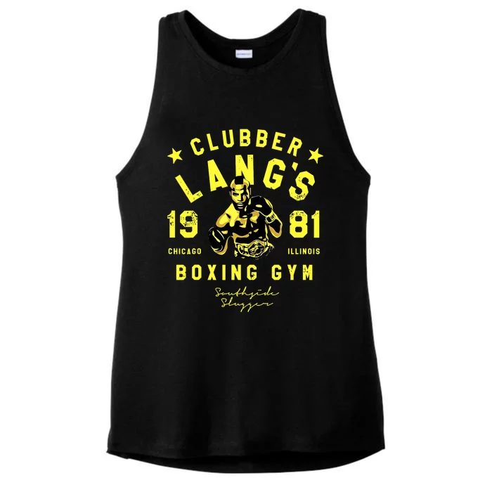 Clubber Lang's Boxing Gym Ladies Tri-Blend Wicking Tank