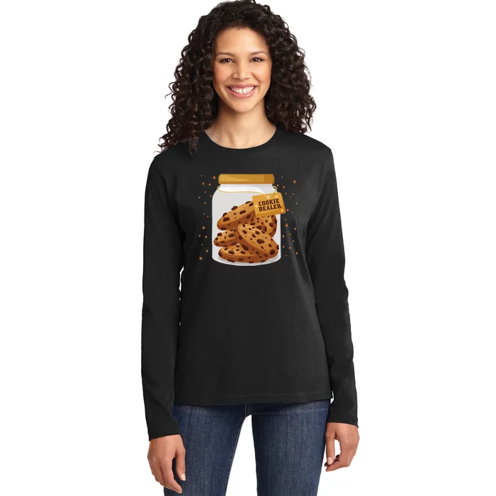 Cookie Lover Cookie Baker Cookie Dealer Ladies Long Sleeve Shirt