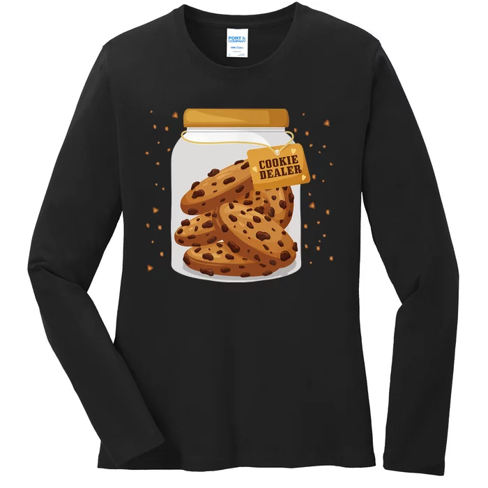 Cookie Lover Cookie Baker Cookie Dealer Ladies Long Sleeve Shirt