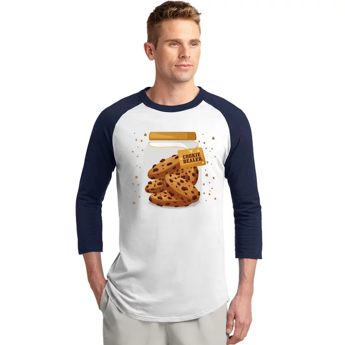 Cookie Lover Cookie Baker Cookie Dealer Baseball Sleeve Shirt