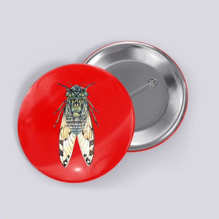 Cicada Lover Cicada Fest 2024 Funny Bug Lover Entomologist Summertime Button