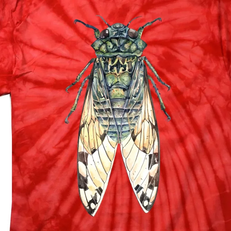 Cicada Lover Cicada Fest 2024 Funny Bug Lover Entomologist Summertime Tie-Dye T-Shirt