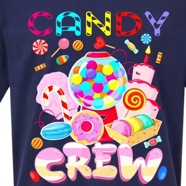 Candy Land Candy Crew Party Halloween Costumes Adult Sueded Cloud Jersey T-Shirt