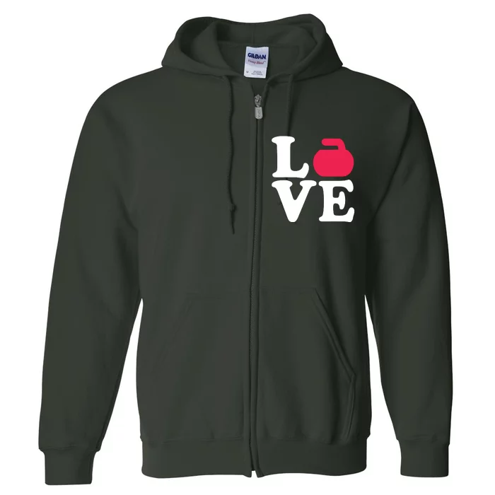 Curling Love Full Zip Hoodie