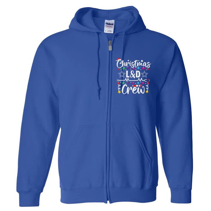 Christmas L&D Crew Nurse Doctor Tech Full Zip Hoodie