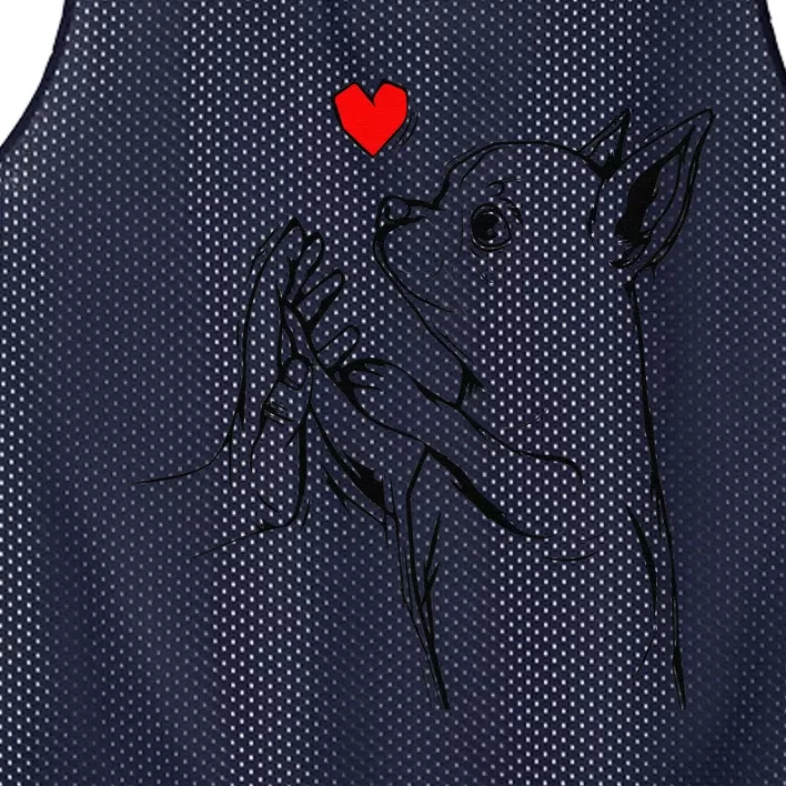 Chihuahua Love Cute Dog Mom Funny Gift Mesh Reversible Basketball Jersey Tank