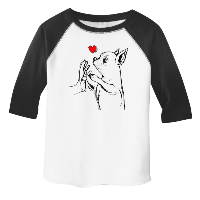 Chihuahua Love Cute Dog Mom Funny Gift Toddler Fine Jersey T-Shirt