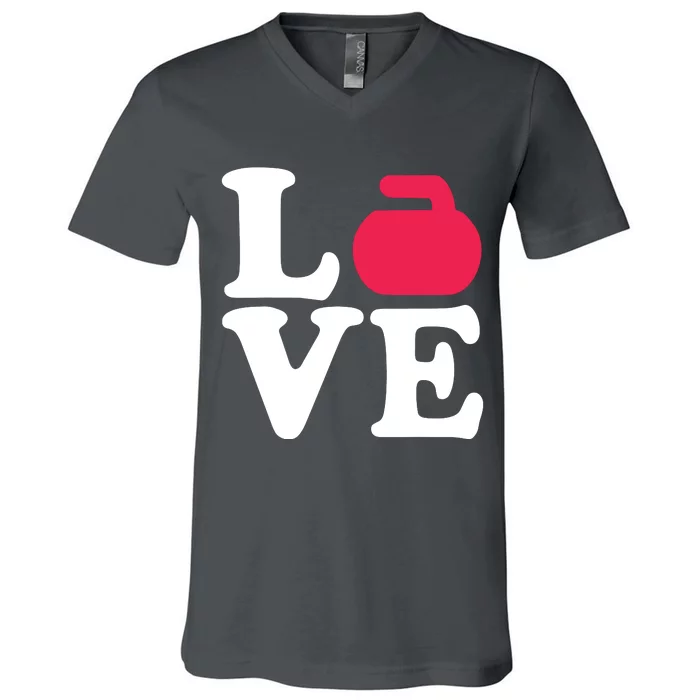 Curling Love V-Neck T-Shirt