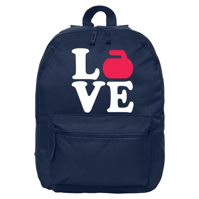 Curling Love 16 in Basic Backpack