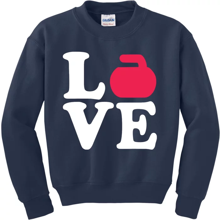 Curling Love Kids Sweatshirt