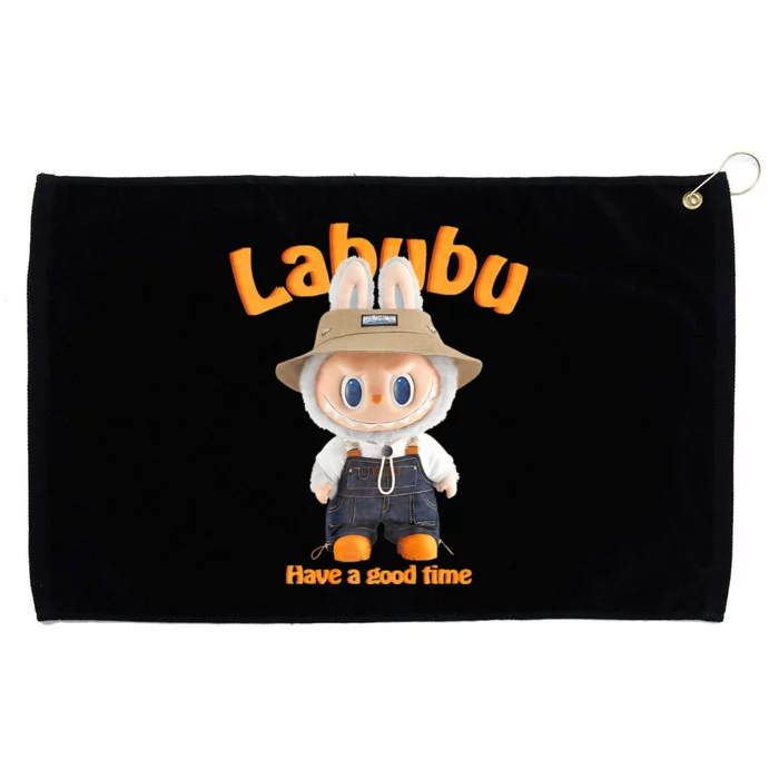 Cute Labubu Classic Pose Fun Labubu Grommeted Golf Towel