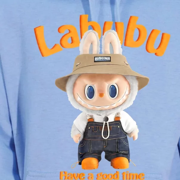 Cute Labubu Classic Pose Fun Labubu Unisex Surf Hoodie