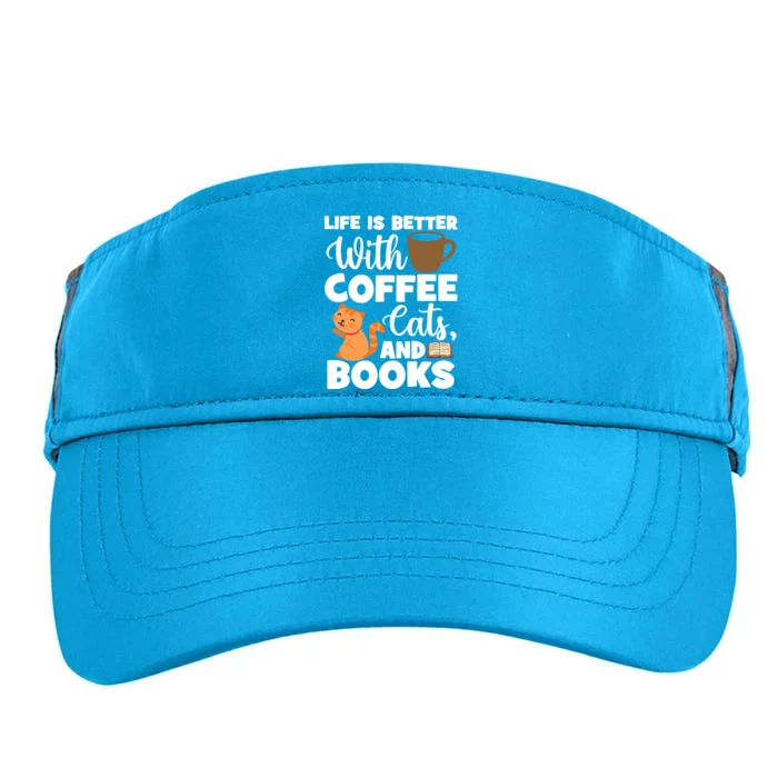 Cat Lovers Cats And Books Coffee Cats And Books Cat Books Adult Drive Performance Visor