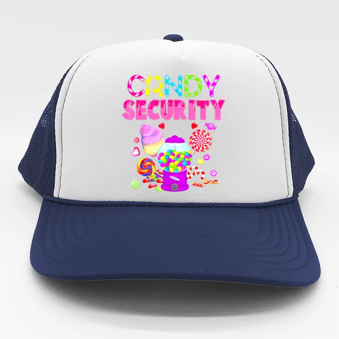 Candy Land Costume Women Candy Crew Funny Candy Security Trucker Hat