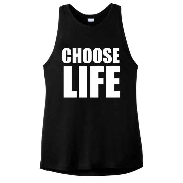 Choose Life Ladies Tri-Blend Wicking Tank