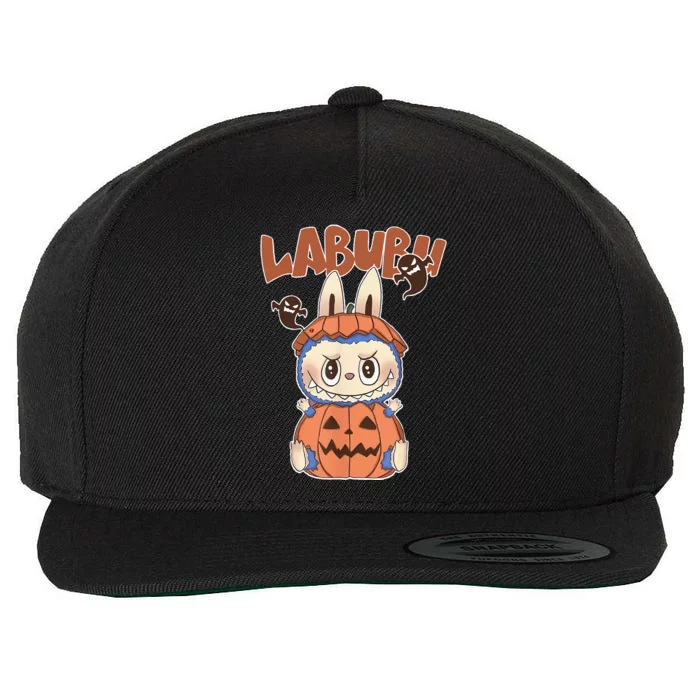 Cute Labubu Classic Pose Funny Labubu Birthday Wool Snapback Cap