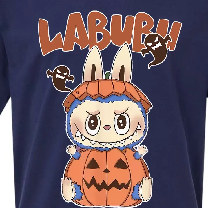 Cute Labubu Classic Pose Funny Labubu Birthday Sueded Cloud Jersey T-Shirt