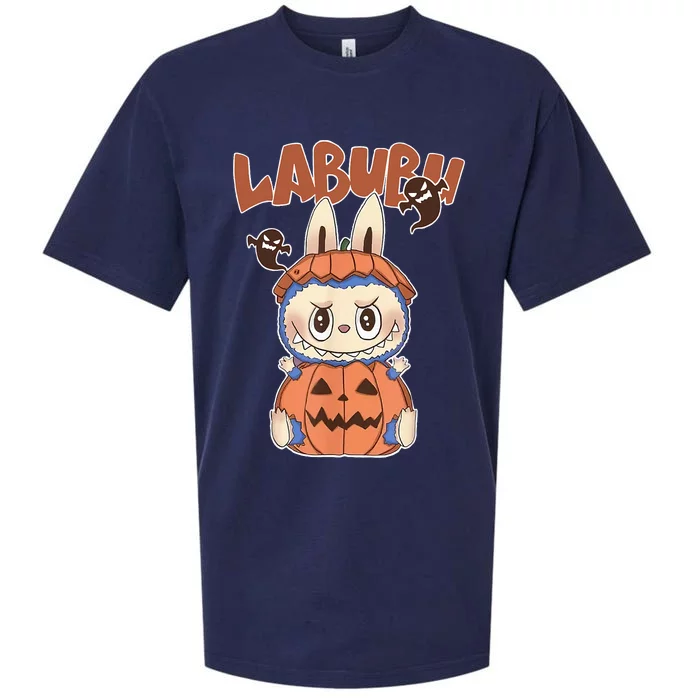 Cute Labubu Classic Pose Funny Labubu Birthday Sueded Cloud Jersey T-Shirt